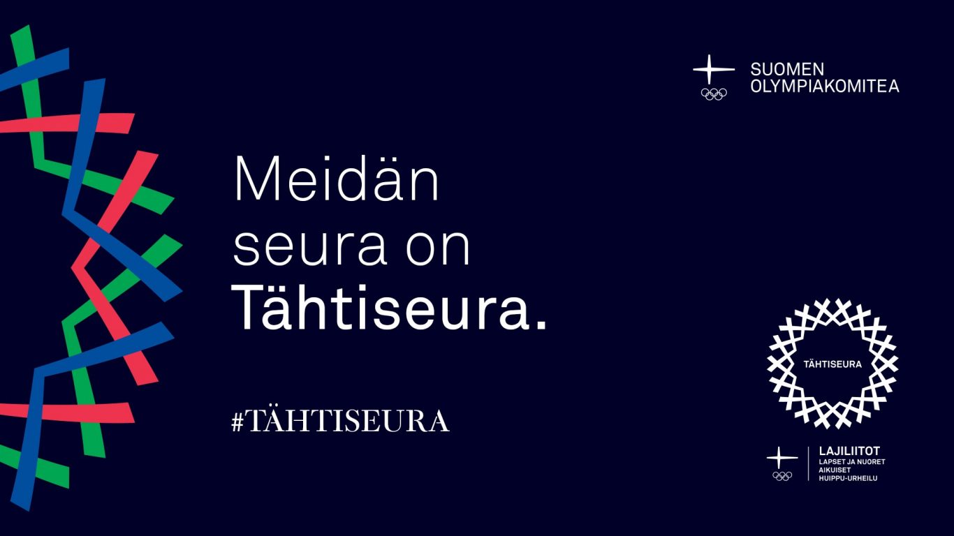 Tähtiseura-logo ja teksti Meidän seura on Tähtiseura