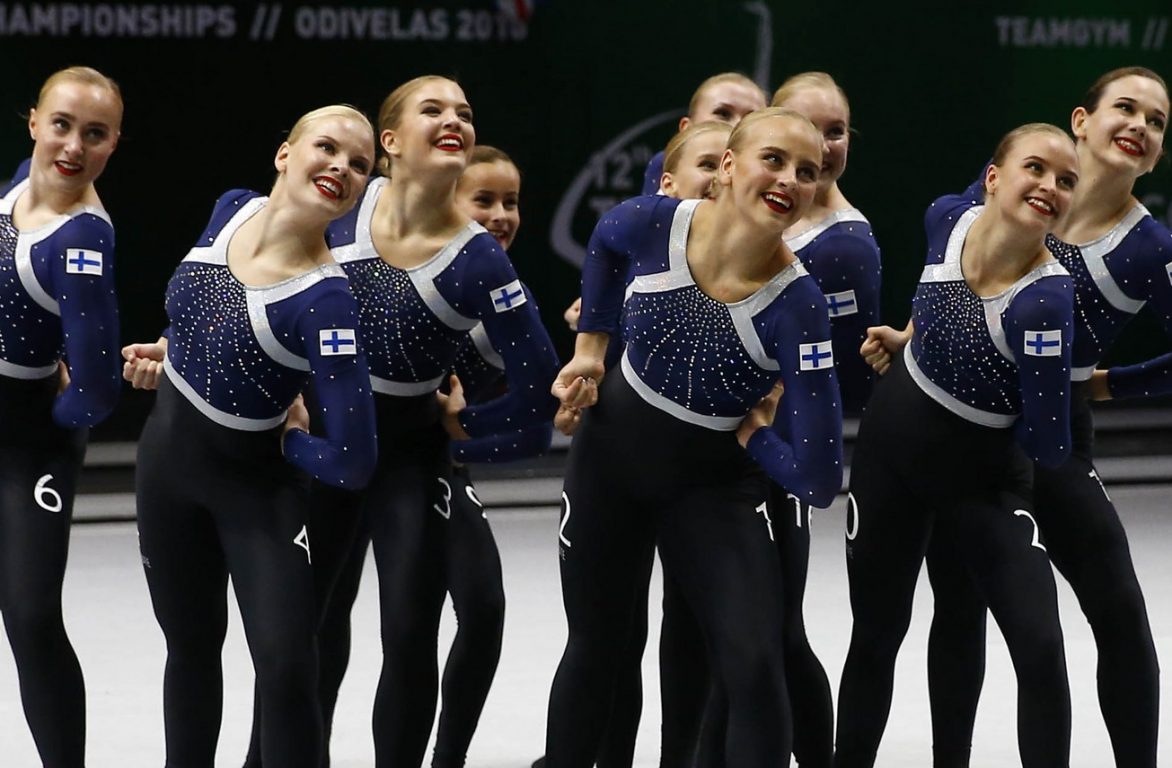 TeamGym tyttöjen maajoukkue EM2018