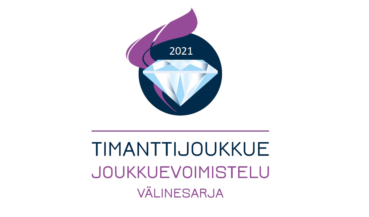 Timanttijoukku_välinesarja_2021 Joukkuevoimistelun timanttijoukkuelogo